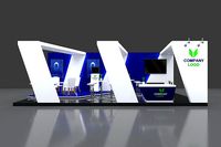 Booth Exhibition  4x8 m blue