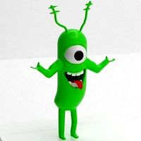 Plankton cartoon character or  statuette
