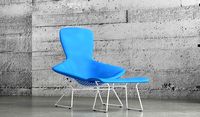 Bertoia bird chair and ottoman
