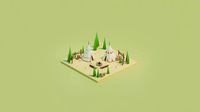 Isometric Traditional Indian Teepee