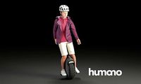 Humano Young boy riding a unicycle with a helmet 0920