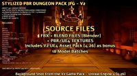 Stylized PBR Dungeon Pack JFG V2 - Source Files - FBX Blend UE4