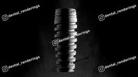 Dental implant - Double helix geometry