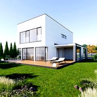 Family House 1 - Created with fully parametric Revit Families