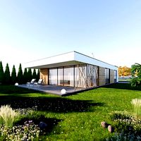 Bungalow 4 - Created with fully parametric Revit Families