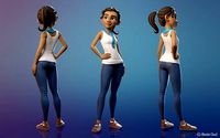 Rain rigged female character