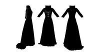Standing Collar Countess Dress