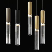 Flume 50 Pendant 3 Drop Grouping Antique Brass by J Adams Co