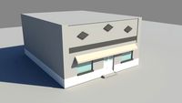 Bar building 3D Model