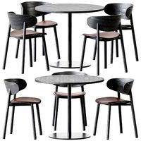 Table S 1123 D90 by Thonet and Font Chair Seat by Wiesner-Hager