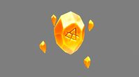 Cartoon Topaz - Suspended Crystal
