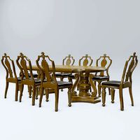 Vintage Pulaski Furniture San Mateo Double Pedestal Table