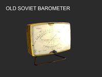 Old Soviet Barometer PBR Low-poly