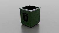 Simple Lowpoly bin