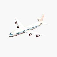 Cartoon airliner