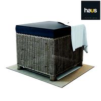 Haus Interior Puff from woven rattan