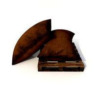 Old sacks on wood pallet