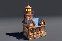 Stylized Harbor House