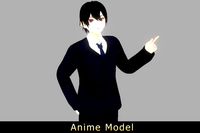Anime Character : Dylan (NavySuit / Contain VRM)