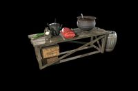 Game Asset - Table for preparing the stew