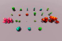Painted Plants Pack 1