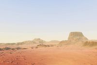 Martian surface - rocky area