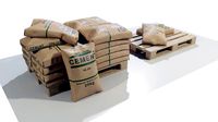 Pallet with Cement Bags