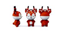 Felt fawn
