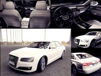 White Car Audi A8