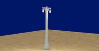 Vintage lamppost double 001