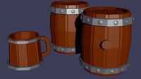 Up barrel barrel with a plug