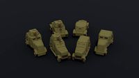 Dieselpunk cartoon armored car kit