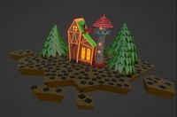 House on the flying islands