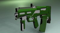 Simple toon shaded SMG