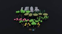 Cartoon fantasy nature asset
