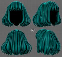 3D Hair style for girl V104