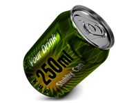 Aluminum Stubby Can 250ml v 2
