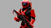 Cyborg Soldier rigged character