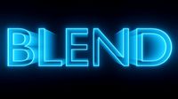 80s Style Text Animation - made in Blender