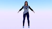 Woman in Casual Clothes 06