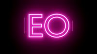 Neon Text Animation - made in Blender