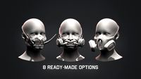 Gas Mask Constructor Kitbash Vol 02