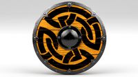 Yellow Viking Shield