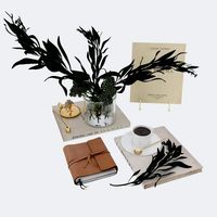 Decorative set 018 with coffee and bouquet