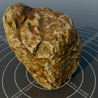 Photoscanned rock 3