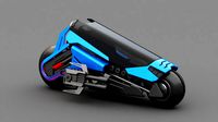 Futuristic motorbike