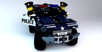 Lego Police Car and Squad