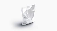 Die-cut plastic bag stand