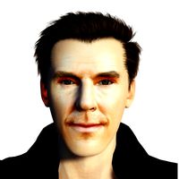 Benedict Cumberbatch 3D Rigged model ready for animation