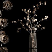 Bouquet Of Dried Flowers From Thorn And branches